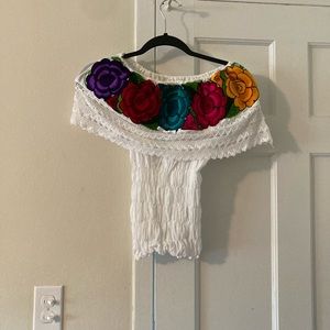 Off shoulder Mexican blouse